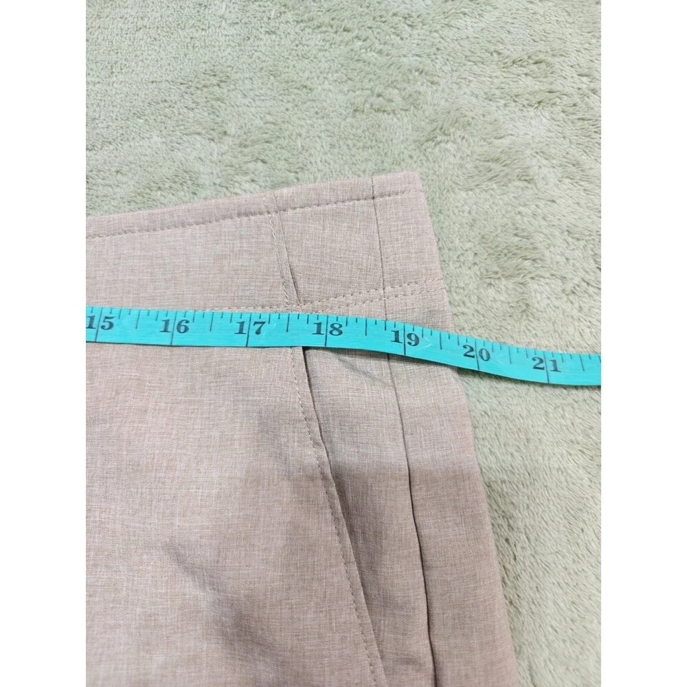 Pro Tour Mens Size 38 Golf Shorts Khaki Heather Stretch Flat Front Lightweight